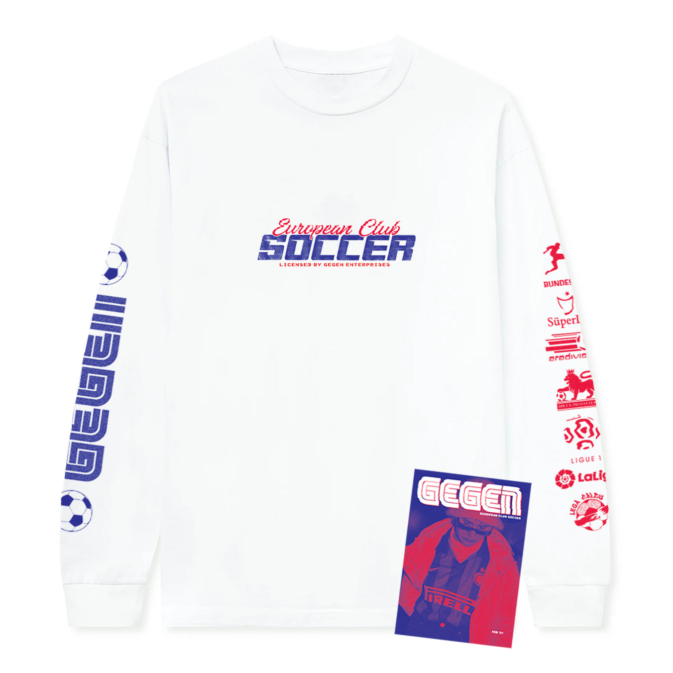 European Club Soccer / Long-Sleeve Shirt + Zine Bundle